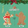 12pcs Gingerbread Man Ornaments for Christmas Tree Assorted Plastic and for Christmas Tree Hanging Decorations