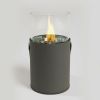 Grey Mini Fire Pit, Tabletop Fire Pit, Ethanol Fire Pit, Portable Fireplace for Indoor & Garden for Dinner Parties, Home Decoration