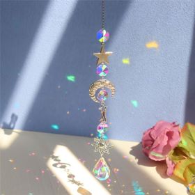 1pc; Colorful Crystals Suncatcher Hanging Sun Catcher With Chain Pendant Ornament Crystal Balls For Window Home Garden Christmas Day Party Wedding Dec (model: Planet Four)