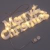 Christmas Decorations Wreath Accessories Merry Christmas Stereo Letter Lights