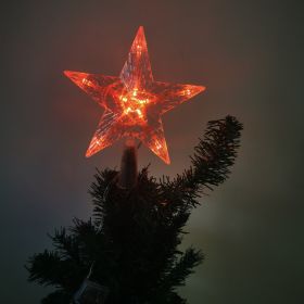 Christmas Tree Light Led Star Light; Five-Pointed Star Lights Plugged Into The Room Decoration (Color: Red, Style: 30-l)