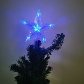 Christmas Tree Overhead Light Led Light Star Light Pentacle Star Light Battery Box Room Decoration (Color: Blue, Style: 30-l)