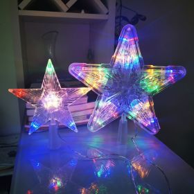 Christmas Tree Overhead Light Led Light Star Light Pentacle Star Light Battery Box Room Decoration (Color: colorful, Style: 10-s)