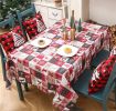 Christmas Decoration Layout Creative Printed Tablecloth Christmas Tabletop Decoration Supplies