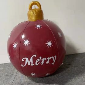 Pvc Inflatable Christmas Ball Decoration Atmosphere Layout Inflatable Hand Ball For Children Pop-Ball (Color: 6)