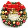 30/40/50/60Cm Christmas Decoration; Simulation Wreath Window Door Hanging Christmas Shopping Mall Scene Layout Props