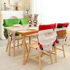 Christmas Decoration Creative Cute Old Man Snowman Envelope Chair Cover Home Restaurant Place Arrangement (select: snowman)