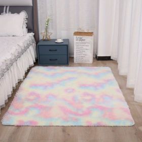 1pc, Ultra Soft Tie-Dyed Shaggy Area Rug for Bedroom, Living Room, and Home Decor - Fluffy, Fuzzy, and Plush Furry Carpet - 47.24 x 62.99 (Color: Tie-dye Colorful, size: 47.24*62.99inch)