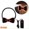 Glow In The Dark LED Bow Tie Luminous Flashing Necktie For Birthday Party Wedding Christmas Decoration Halloween Cosplay Costume (Battery Not Included