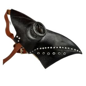 1pc, Doctor Bird Mask, Long Nose Beak Cosplay, Steampunk Halloween Costume Props, Latex Material, Creative Mask, Horror Decor, Party Supplies (Color: black, Quantity: 1pc)