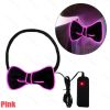 Glow In The Dark LED Bow Tie Luminous Flashing Necktie For Birthday Party Wedding Christmas Decoration Halloween Cosplay Costume (Battery Not Included