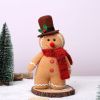 1pc, Christmas Gingerbread Man Plush Toy, Very Suitable For Home Decoration, Shopping Malls, Hotels, Sofas, Desktops And Other Decorations