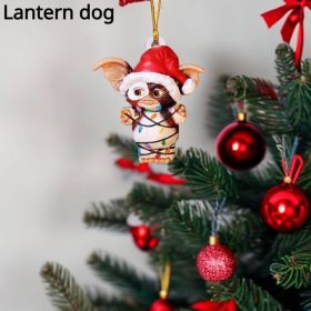 1pc, Christmas Halloween Decorative Pendant, Christmas Decorations, Navidad, Small Business Supplies, Cheapest Items Available, Clearance Sale (model: Lantern dog)