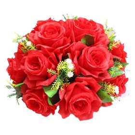 Gold/ Silver Flowers Vases Candle Rack Stand Holders Wedding Decor Road Lead Floral Bouquet Party Props Table Centerpiece Pillar (Color: Red, Ships From: China)