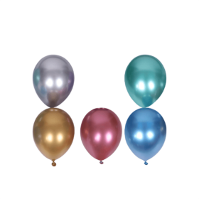 10-Inch Thickened Metallic Latex Balloon Wedding Party Decoration Metallic Chrome Balloon Birthday Party And Party Supplies (Color: MULTI, Ballon Size: 10inch)