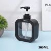 Foaming Soap Dispenser, 300ml And 500ml Dish Soap Dispenser, Refillable Modern Square Pump Bottle Lotion Dispenser, Hand Soap Dispenser For Bathroom,