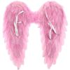 Fairy Wings Pink Feather Angel Wings Fancy Feather Wings for Halloween Christmas Carnival