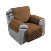 Reversible Sofa Cover Chair Loveseat Couch Slipcover Cushion Furniture Protector Shield Water-Resistant w/ Elastic Strap