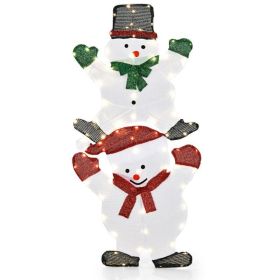 Christmas Decor Snowman Decorations for Indoor & Outdoor (Color: Multi-Color, size: 54 Inch)