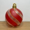 60CM Giant Christmas PVC Inflatable Decorated Ball Made PVC Christmas Tree Outdoor Decoration Toy Ball Gift