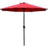 9 ft. Aluminum Market Crank and Tilt Patio Umbrella