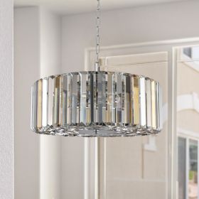 Modern Crystal Chandelier for Living-Room Round Cristal Lamp Luxury Home Decor Light Fixture (Color: as pic)