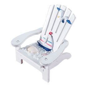 Beach Chair Home Decoration Creative Cute Ocean Beach Chair Ornament Wooden Craft Mini Miniature Kids Toy Decoraci��n Hogar (Color: E, Ships From: China)