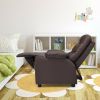 PU Leather Kids Recliner Chair with Cup Holders and Side Pockets