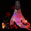 Pack of 3 Halloween Ghost Windsock Hanging Decorations with LED Lights