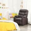 PU Leather Kids Recliner Chair with Cup Holders and Side Pockets