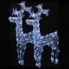 Reindeer Christmas Decorations 2 pcs 23.6"x6.3"x39.4" Acrylic