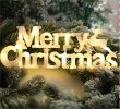 Christmas Decorations Wreath Accessories Merry Christmas Stereo Letter Lights