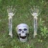 Realistic Skeleton Stakes Halloween Decorations Scary Skull Skeleton Hand Bone For Yard Lawn Stake Garden Graveyard home decor