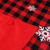 Christmas Tree Skirt Red Xmas Tree Ornaments Christmas Tree Mat with Pattern for Decorations Holiday Party