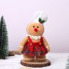 1pc, Christmas Gingerbread Man Plush Toy, Very Suitable For Home Decoration, Shopping Malls, Hotels, Sofas, Desktops And Other Decorations