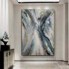 Handmade Oil Painting Canvas Wall Art Decoration Abstract Art Painting Gold Foil Streamer for Home Living Room hallway bedroom luxurious decorative pa