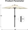 7.5 ft Patio Umbrella with Center Pole