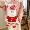 Christmas Stocking Socks Decorations for Home Christmas Ornaments Xmas Santa Claus New Christmas Gifts for New Year Gift Bag