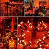 Brizled Orange Halloween Lights, 21.3ft 100-ct Incandescent Halloween String Lights Connectable, UL Certified Halloween Lights