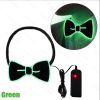 Glow In The Dark LED Bow Tie Luminous Flashing Necktie For Birthday Party Wedding Christmas Decoration Halloween Cosplay Costume (Battery Not Included