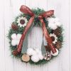 30/40/50/60Cm Christmas Decoration; Simulation Wreath Window Door Hanging Christmas Shopping Mall Scene Layout Props