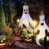 Halloween Decorations Outdoor Decor Hanging Lighted Glowing Ghost Witch Hat Halloween Decorations Indoor Outside Ornaments Clearance Halloween Party L