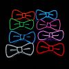 Glow In The Dark LED Bow Tie Luminous Flashing Necktie For Birthday Party Wedding Christmas Decoration Halloween Cosplay Costume (Battery Not Included