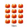 12/24pcs Halloween Pumpkin Candle Light Pumpkin Lantern Lamp Ornaments Ghost Festival Props Halloween Party Supplies Home Decor