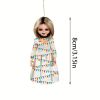 1pc Classic Horror Character Pendant, Halloween Decoration Car Rearview Mirror Pendant Hanging, Christmas Tree Decoration