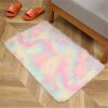 1pc, Tie-Dyed Shaggy Plush Area Rug for Bedroom, Living Room, and Nursery - Soft, Fluffy, Non-Slip, and Washable - Perfect for Kids, Girls, and Home D