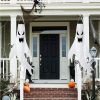 Pack of 3 Halloween Ghost Windsock Hanging Decorations with LED Lights