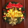 Christmas Decorations Wreath Accessories Merry Christmas Stereo Letter Lights