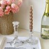 Glass Candle Holder Candlestick Wedding Centerpiece Candle Holders Romantic Wedding Centerpieces For Tables Wedding Home Decor