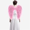 Fairy Wings Pink Feather Angel Wings Fancy Feather Wings for Halloween Christmas Carnival